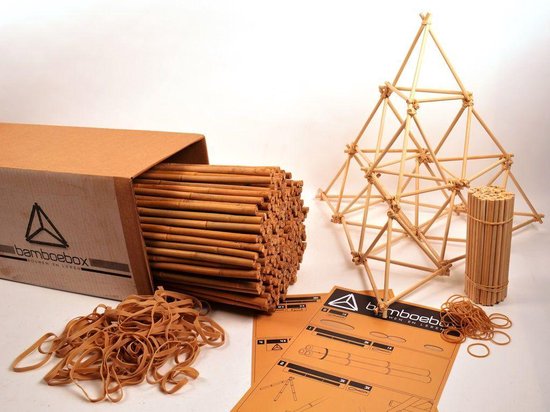 Bamboe Bouwpakket (250 stokken 90cm) Houten Speelgoed | bol.com