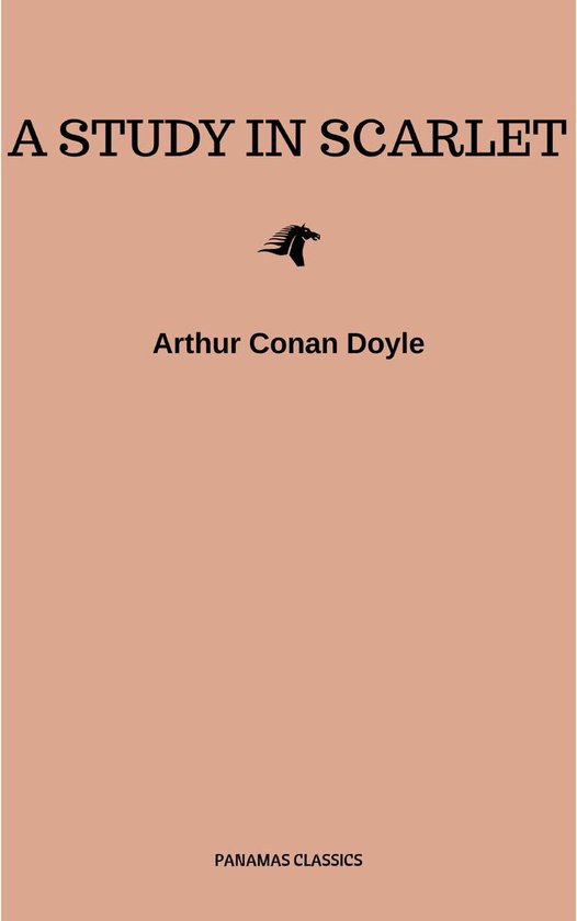 Boek 'A STUDY IN SCARLET' van Arthur Conan Doyle. Panamas Classics.