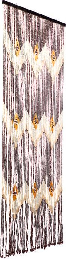 Vliegengordijn/deurgordijn houten kralen Formosa 90x200cm
