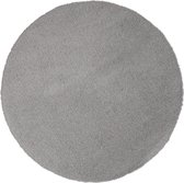 Rond vloerkleed - Tapijten Woonkamer - Hoogpolig - Sunset Grey - Grijs - 133 cm