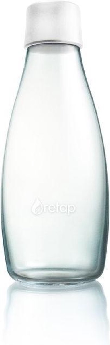 Retap Waterfles - Glas - 0,5 l - Frosted White