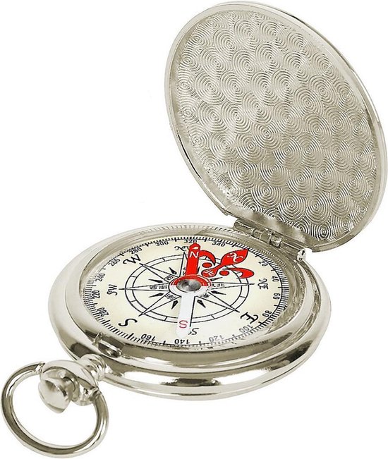 Luxe kompas in zilver kleurige behuizing | bol.com
