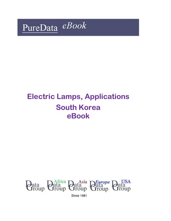 PureData eBook - Electric Lamps, Applications in South Korea - cover