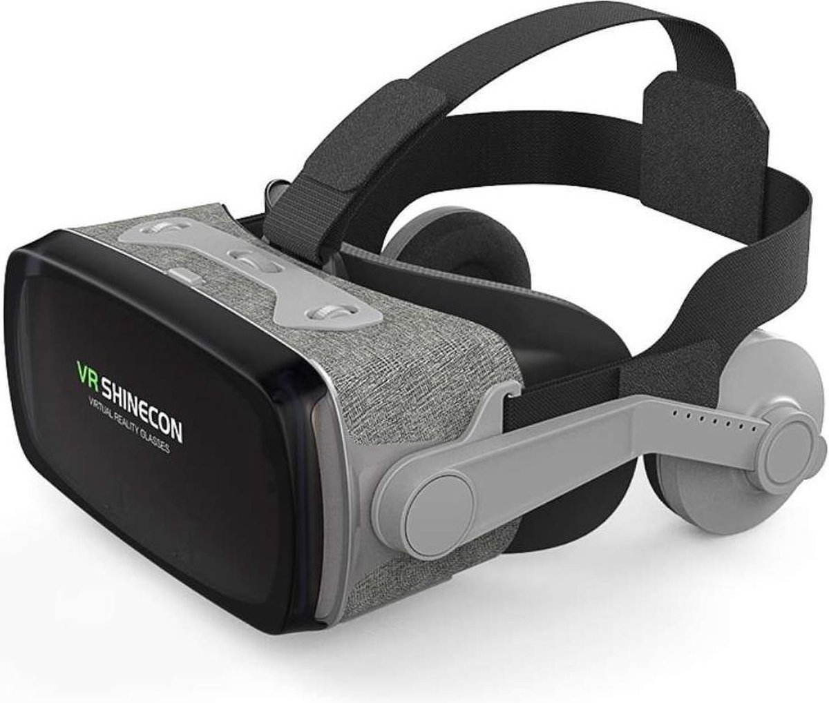 VR SHINECON IMAX Virtual Reality Bril met koptelefoon voor 4.7-6 inch - Grijs
