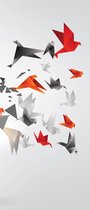 Explosion Birds Abstract Photo Wallcovering