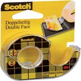 17x Scotch dubbelzijdige plakband 12mmx6,3 m + afroller