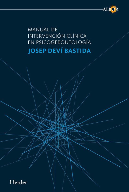 Manual de intervención clínica en psicogerontología - cover