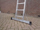 Professionele Enkele Ladder | 1x10 treden | Alumunium | Anti slip | Lichtgewicht | EN 131-1 + 2, NEN 2484, TÜV en GS gecertificeerd