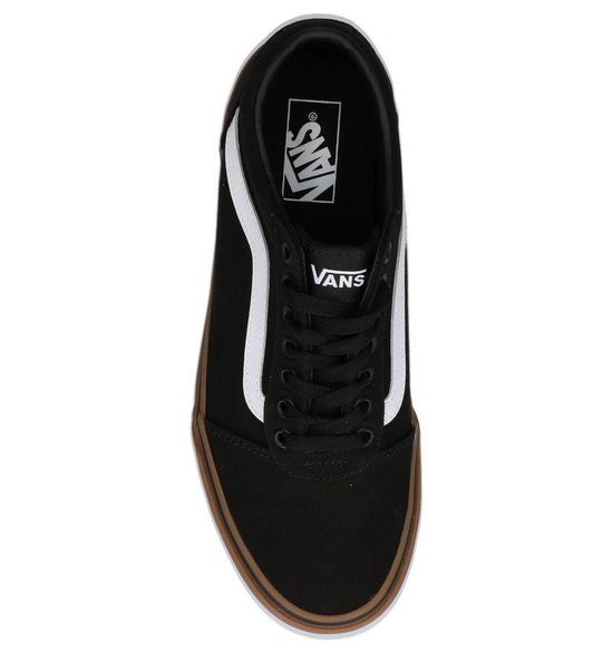 Vans Ward Canvas Heren Sneakers - Black/Gum - Maat 47 | Bestel nu!