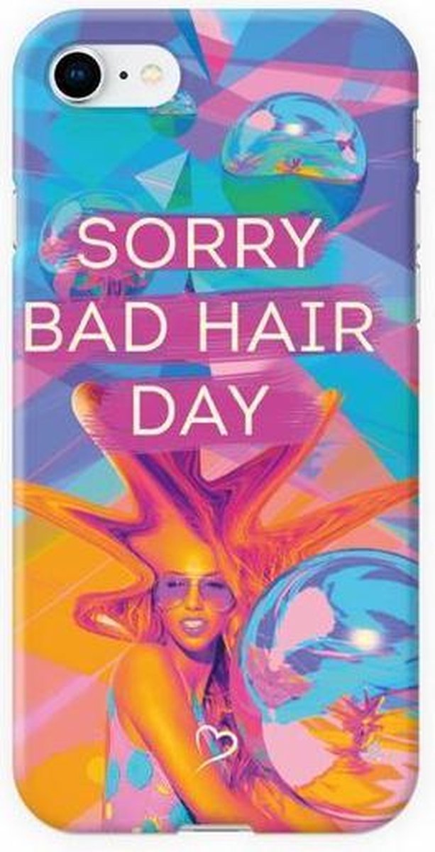 Fashionthings Sorry bad hair day iPhone 7/8 Hoesje / Cover - Eco-friendly - Softcase