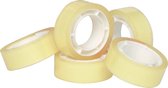 5x 8 rolletjes Tesa plakband standaard 19mmx10 m