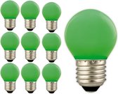 10 Stuks - Calex LED kogellamp 240V 1W 12lm E27 - Groen