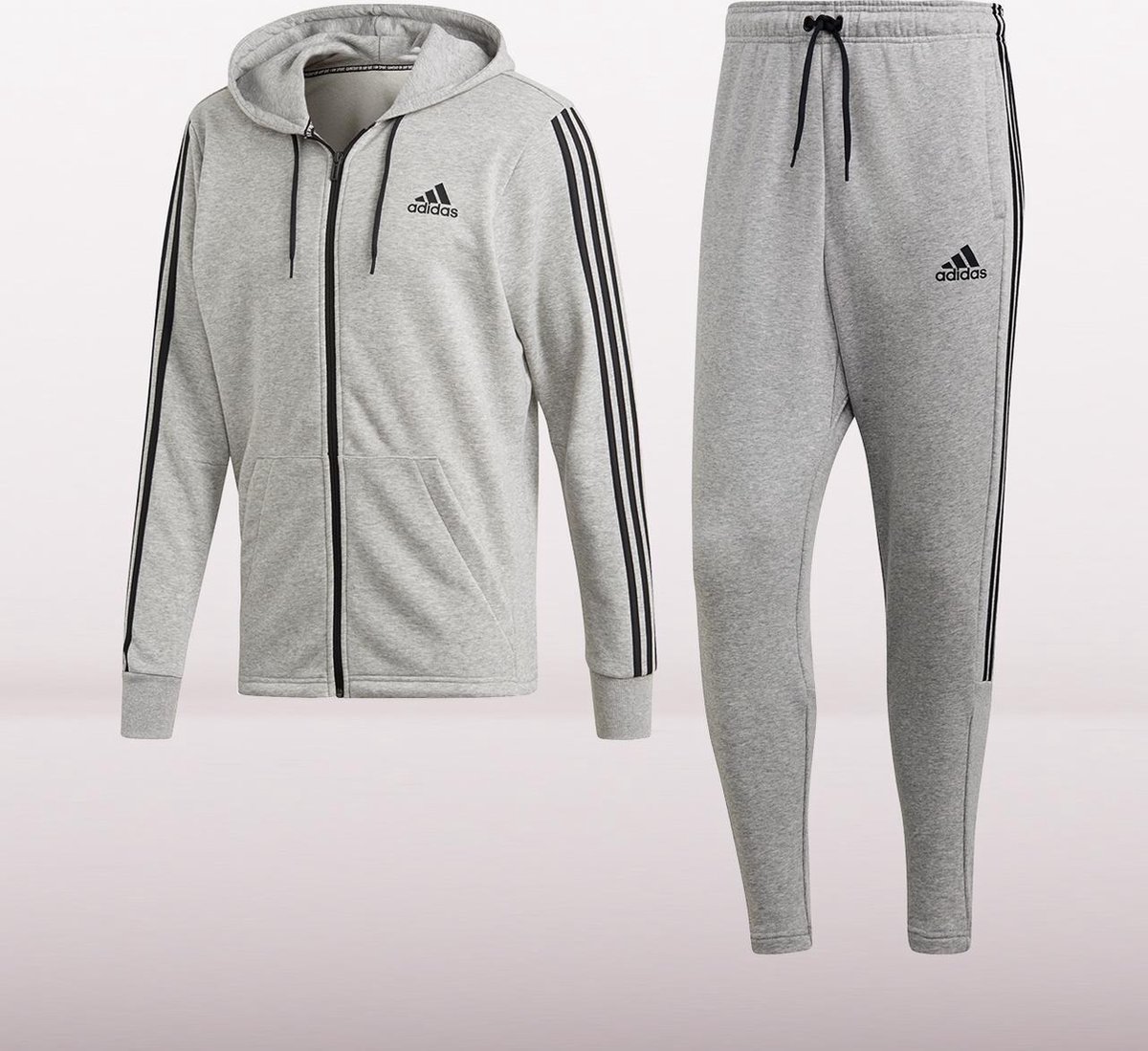 Miles Zoekmachinemarketing item Adidas 3s Joggingpak Heren - Grijs - Maat XS | bol.com