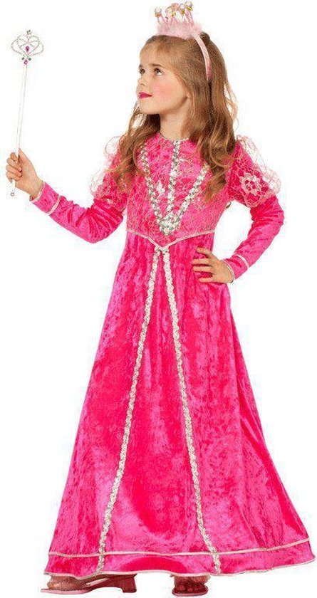 Prinsessen jurk roze voor kinderen 116 | bol.com