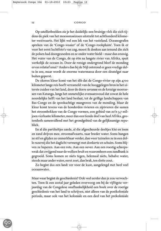 Page de texte avec 12, CONGO en haut. En bas à gauche, une petite pagination.