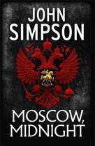Boek 'Moscow, Midnight' van John Simpson met een rode dubbelkoppige adelaar en een gouden ridder.