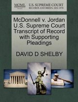 McDonnell V. Jordan U.S. Supreme Court Transcript of Record with Supporting Pleadings