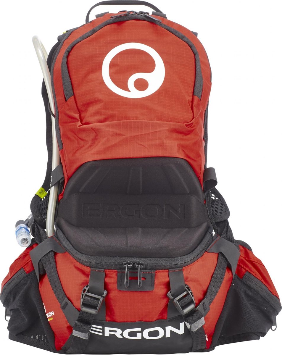 Ergon BE2 Enduro fietsrugzak 6,5 L rood/zwart Maat Reg (bis 1,75m)