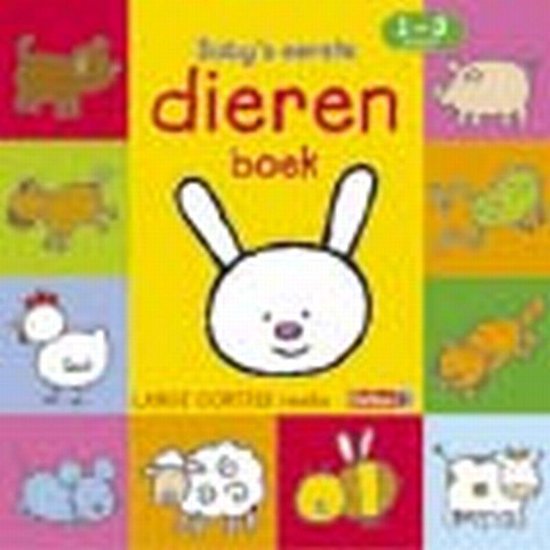 Cover van het boek 'Lange oortjes baby's eerste dierenboek'