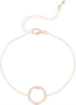 24/7 Jewelry Collection Cirkel Armband - Open - Glanzend - Róse Goudkleurig