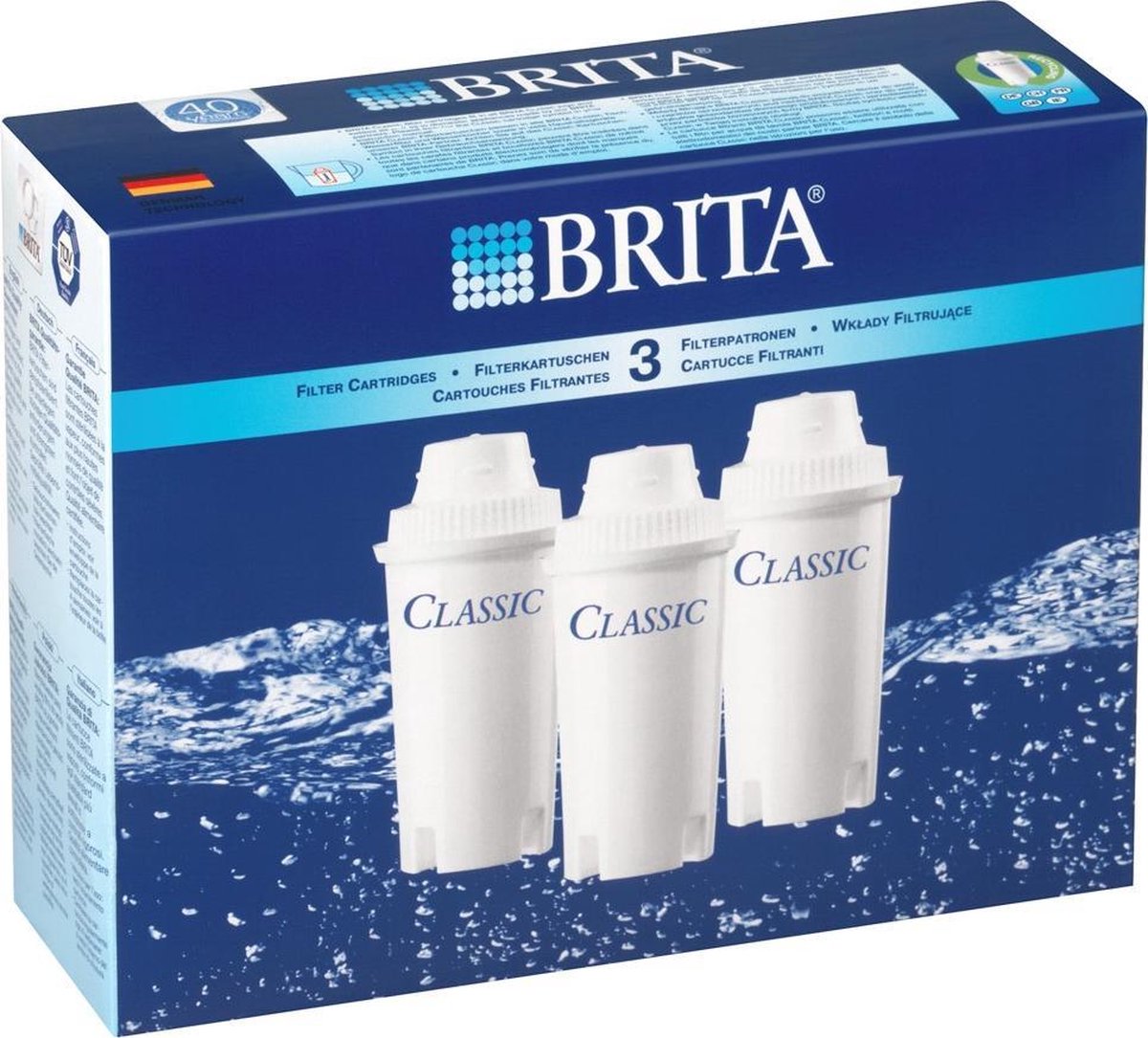 Brita Accessoires - Classic waterfilters, 3 stuks 100281