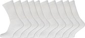 Chaussettes de sport Blanc 10 paires Multipack Unisexe Taille 43-46