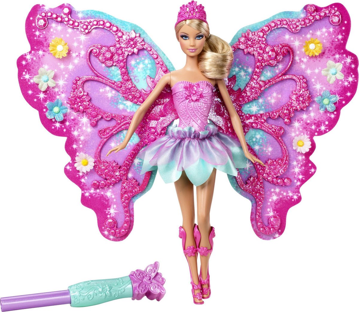 Narabar ik ontbijt Onregelmatigheden Barbie Bloemen Fee - Barbie pop | bol.com