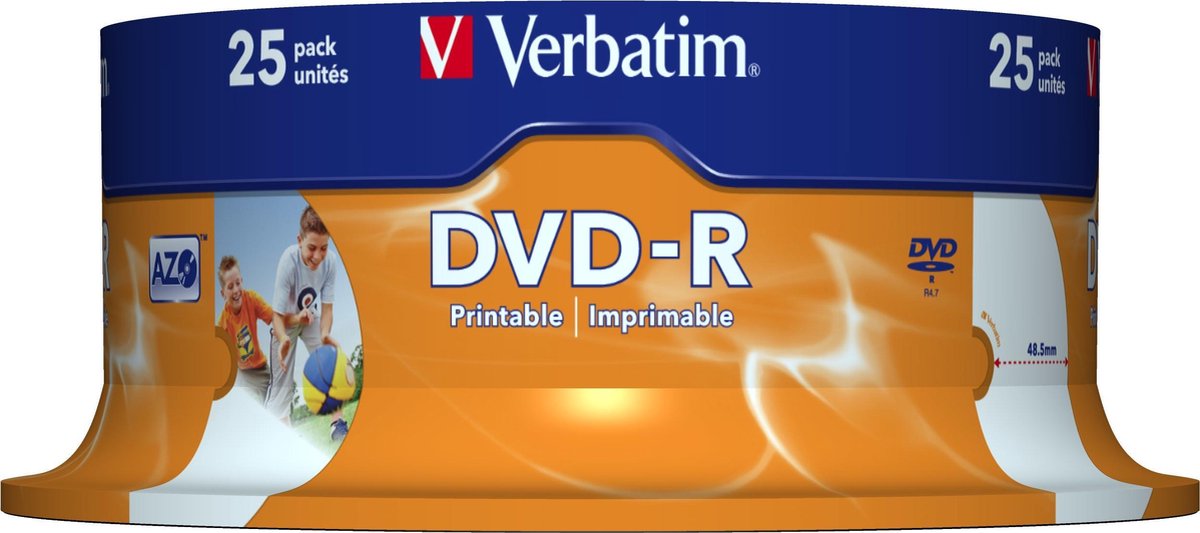 Verbatim 43538 DVD vierge 4,7 Go DVD-R 25 pièce(s) | bol.com