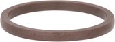 iXXXi Jewelry - Vulring - Ceramic - Mat Bruin - 2mm - maat 19