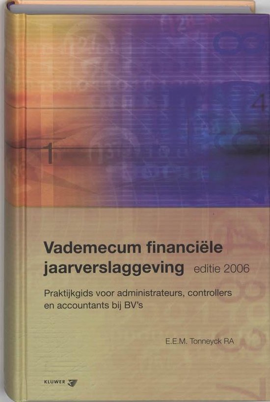 Cover van het boek 'Vademcum financiële verslaggeving / druk 1'
