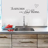 The kitchen is the heart of the home sticker