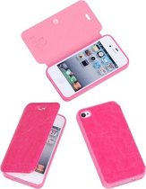 Bestcases Pink TPU Booktype Motief Hoesje Apple iPhone 4 4s