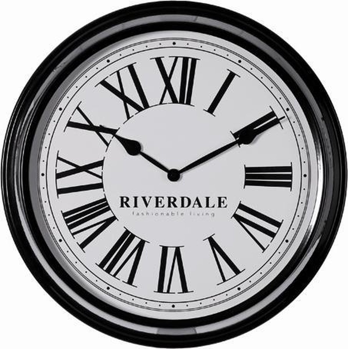 Riverdale Time - Klok - Rond - Metaal - �52 cm - Zwart | bol.com