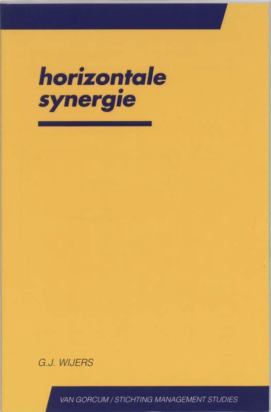 Cover van het boek 'Horizontale synergie / druk 1' van G.J. Wijers
