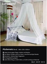 Lumaland - Rond muskietennet - Klamboe - Indoor / Outdoor - Polyester - verkrijgbaar in verschillende kleuren - Wit