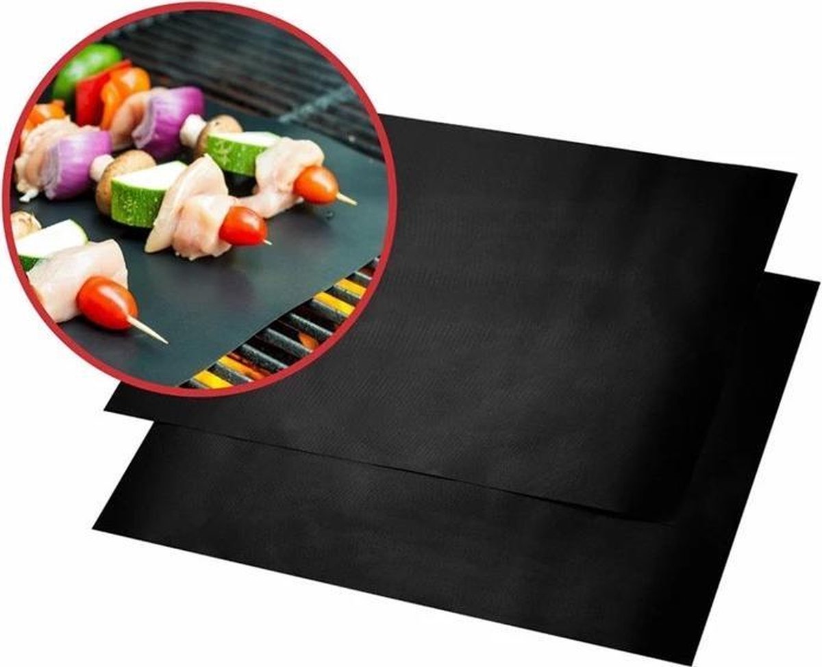 2 x Herbruikbare ovenbeschermer , BBQ mat, BBQ toebehoren of bakpapier vervanger - Merkloos