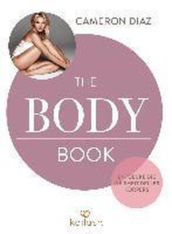Cameron Diaz presenteert 'The Body Book' op de cover, zittend met benen gekruist.