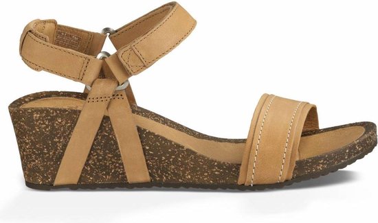 Teva sandalen ysidro wedge tan - maat 41 - dames - beige | bol.com
