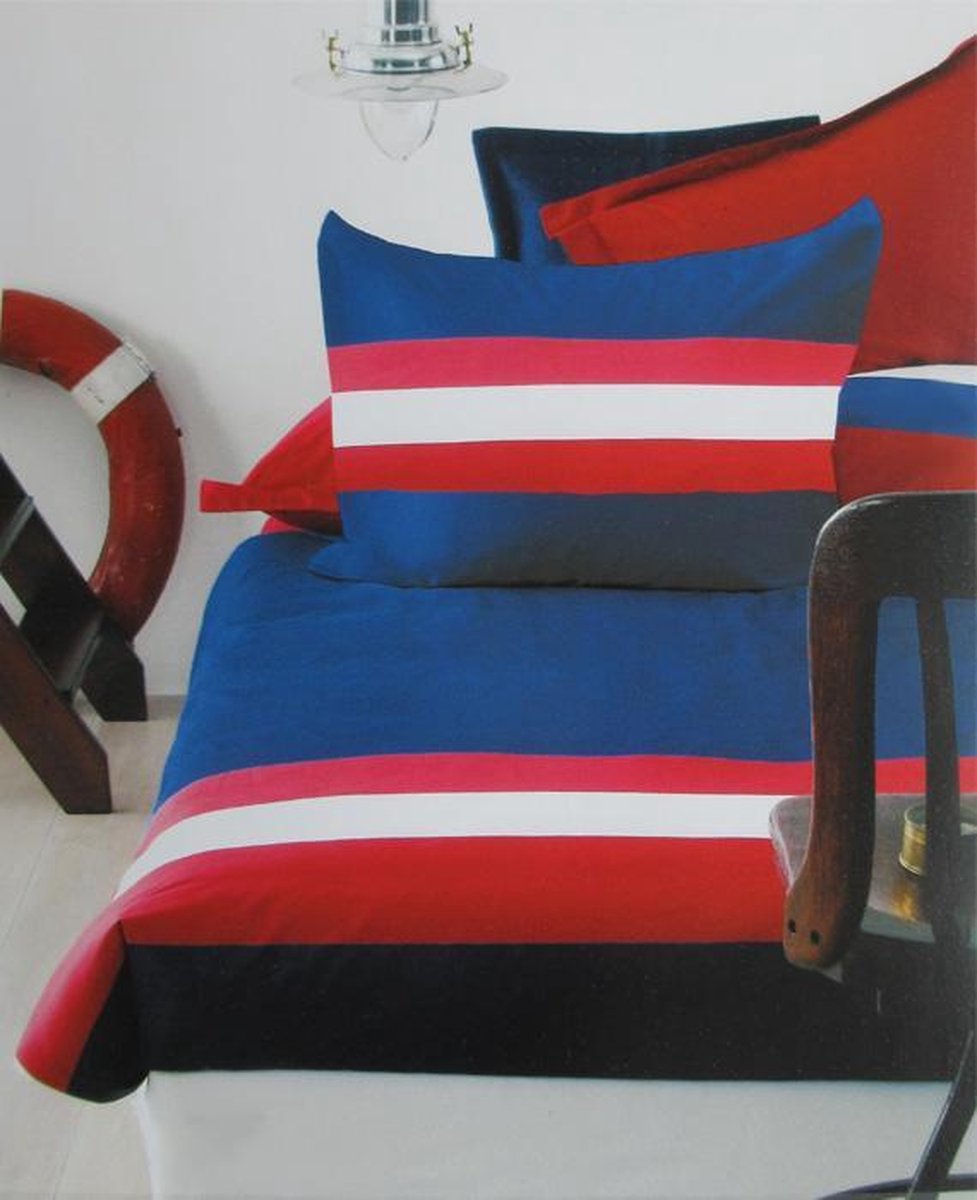 Beddinghouse Red & Blue Dekbedovertrek - Litsjumeaux - 240x200/220 cm - Blauw