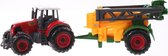 Toi-toys Tractor Met Aanhanger 22 Cm Sproeier Geel