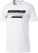 Puma Shirt - Maat S  - Mannen - wit/zwart