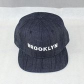 (Donker) Blauwe Brooklyn Baseball Snapback - Canvas - Pet - Cap