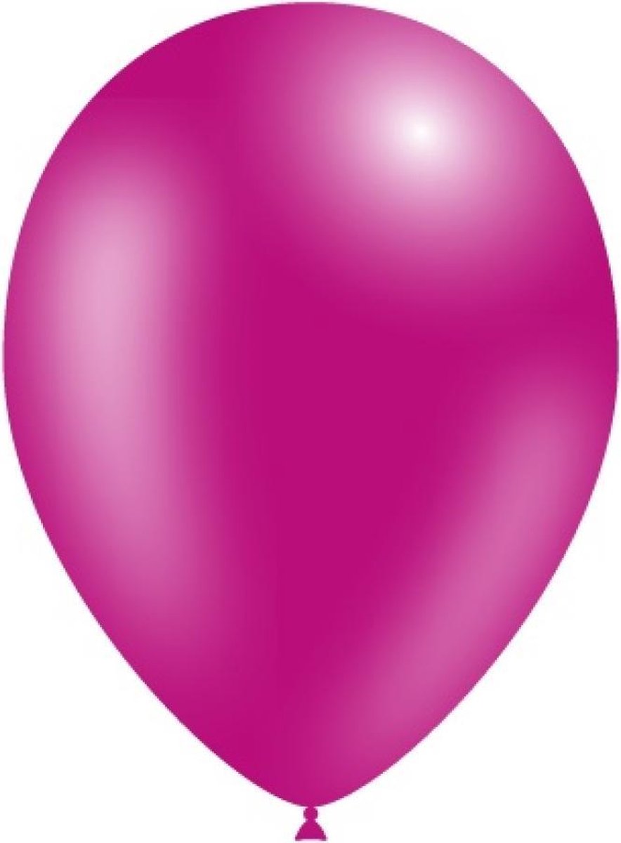 Fuchsia Ballonnen Metallic - 100 stuks