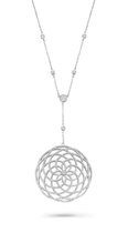 Orphelia ZK- 7215 - Necklace With Pendant Zirconium - 925 zilver - zikonia 80 cm