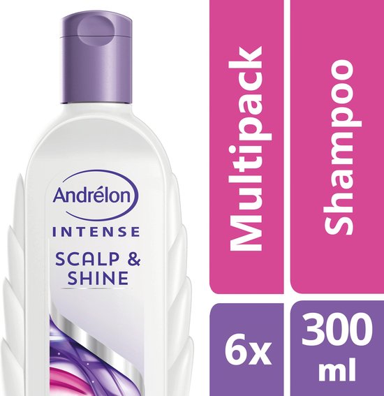 Andrélon Haar & Hoofdhuid Bright Shine - 6 x 300 ml - Shampoo -  Voordeelverpakking | bol.com