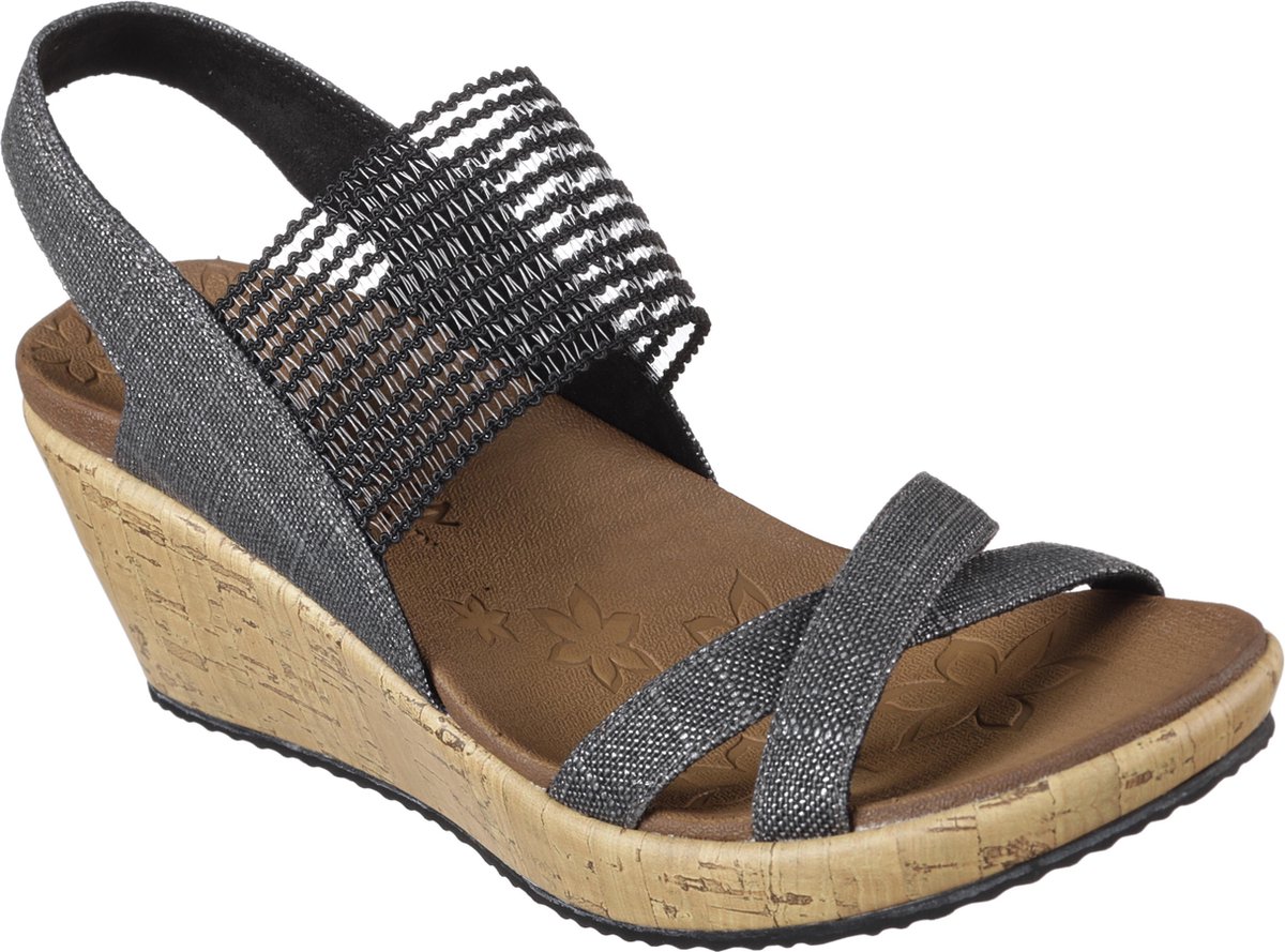 Skechers Beverlee - High Tea Sandalen Dames - Black - Maat 40