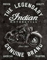 Indian Motorcycles Legendary wandbord -30x40cm-