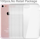100 X iPhone 8 & 7  Soft Transparent TPU hoesje