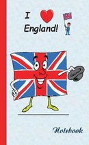 I Love England - Notebook / Notizbuch