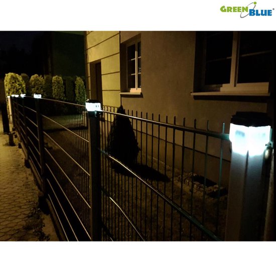 Lampe de jardin solaire avec capteur crépusculaire 81x81x60 mm